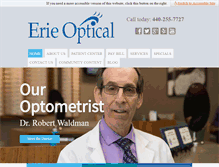 Tablet Screenshot of erieoptical.com